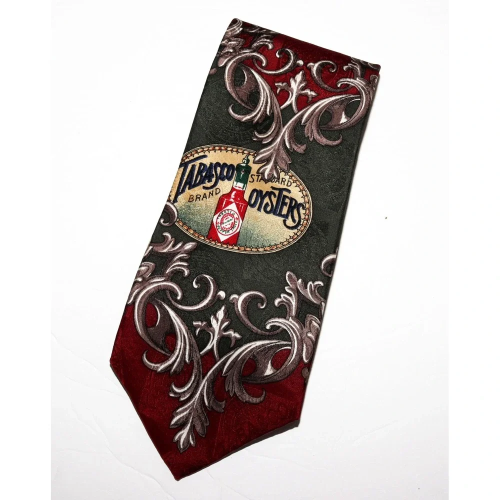 Tabasco Men's‎ Tabasco Pepper Sauce Paisley Silk Neck Tie